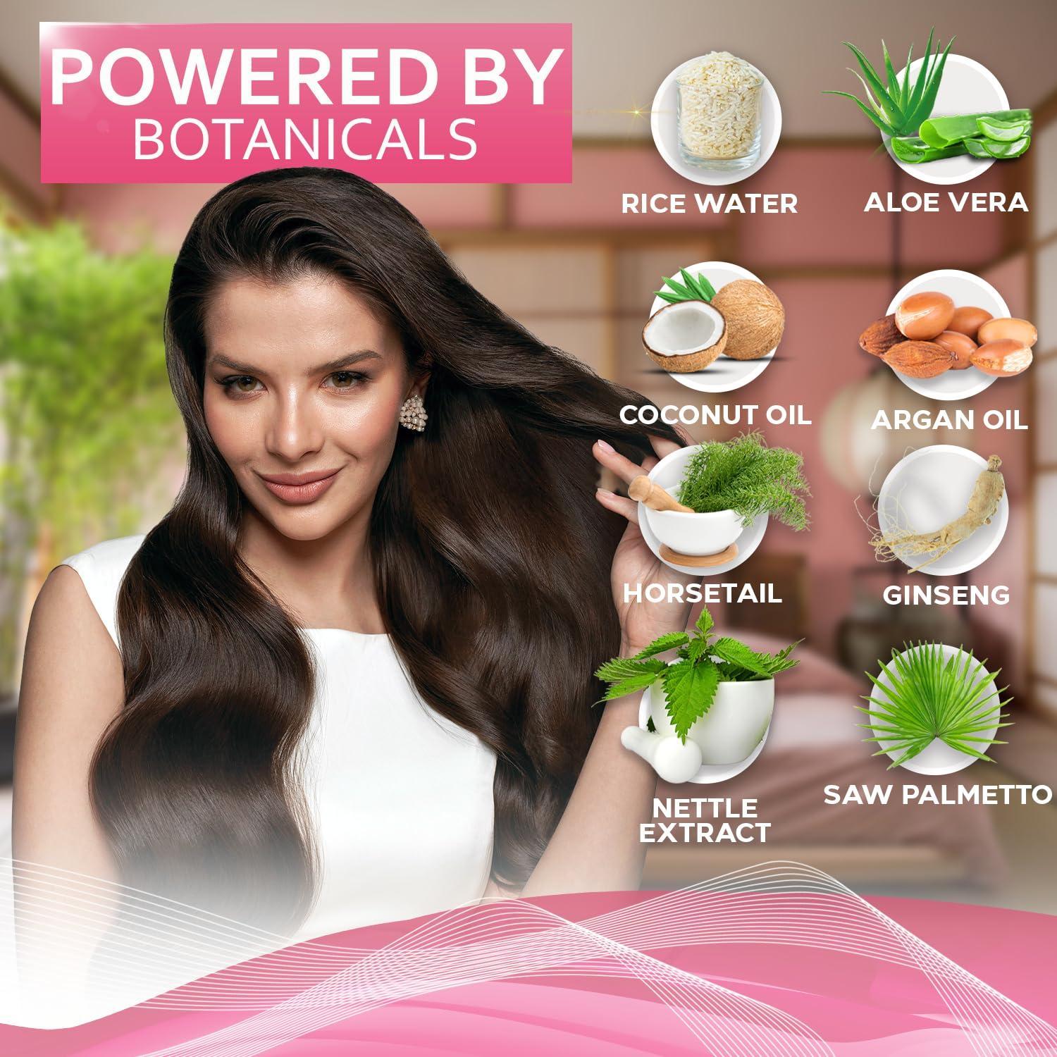 Rice Water Shampoo and Conditioner Set   Sulfate Free for Thin and Fine Hair