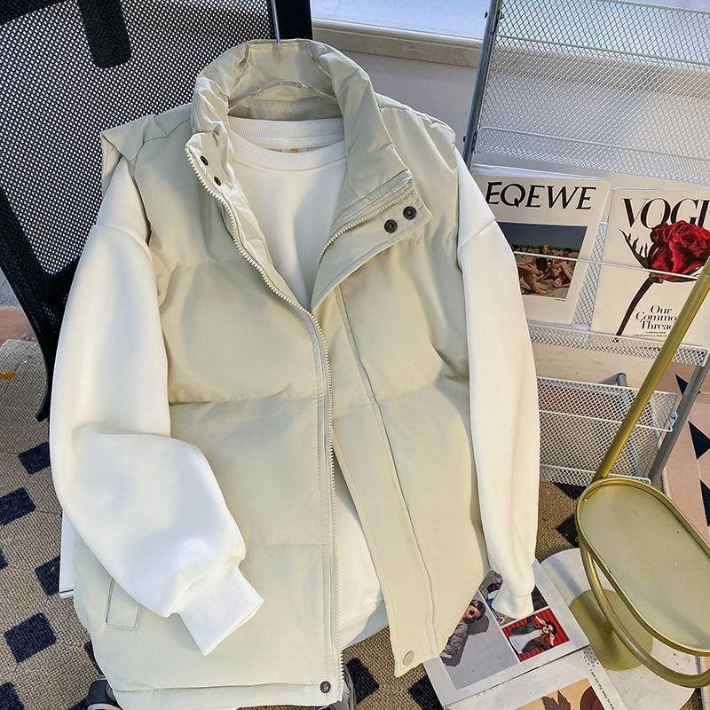 Men's Loose-Fit Stand-Up Collar Vest Jacket