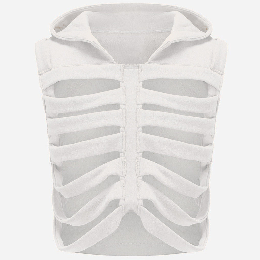 Men's Women's Skinny Hooded Sleeveless Vest