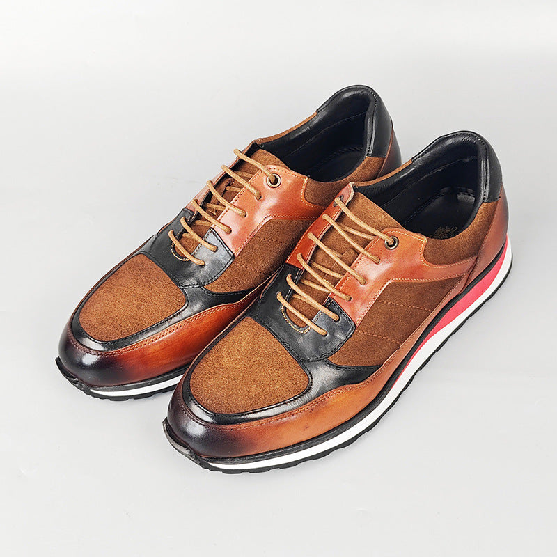 Retro-style British Casual Mens Leather Shoes