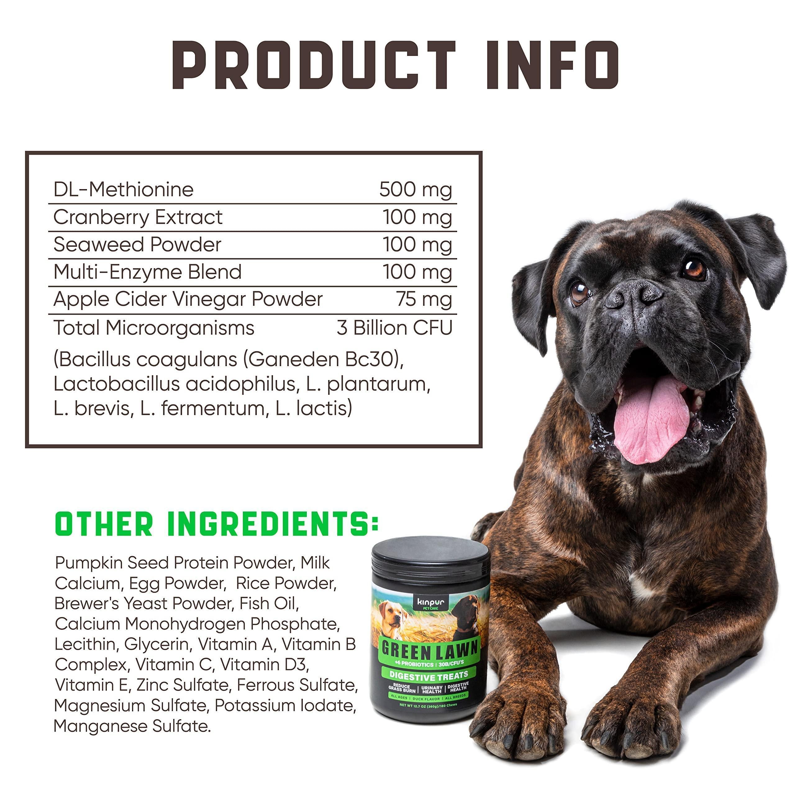 Green Lawn Chews for Dogs Urine Neutralizer Cranberry ACV & Enzymes