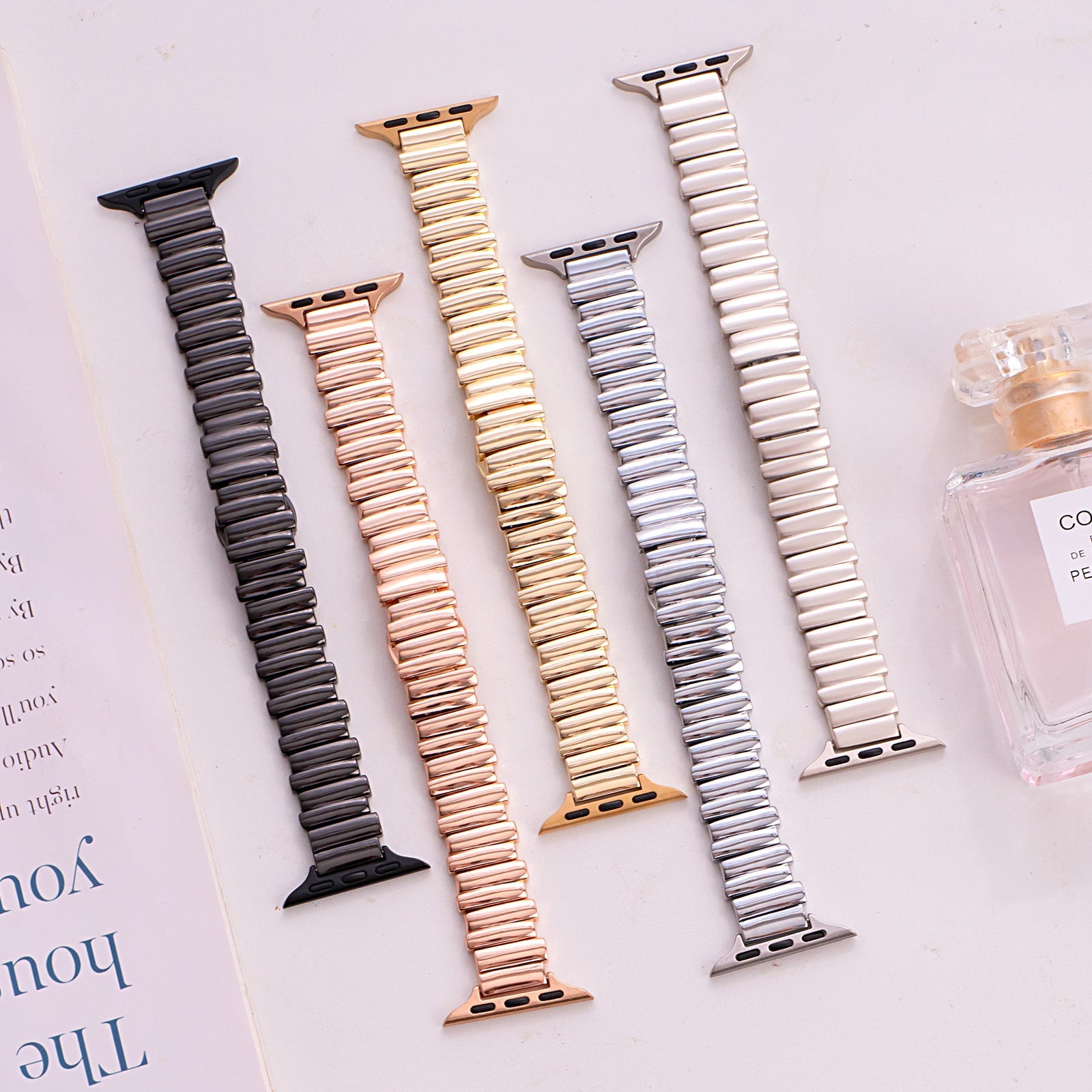 Irregular Strap Stainless Steel Kaleidoscope Watch Strap