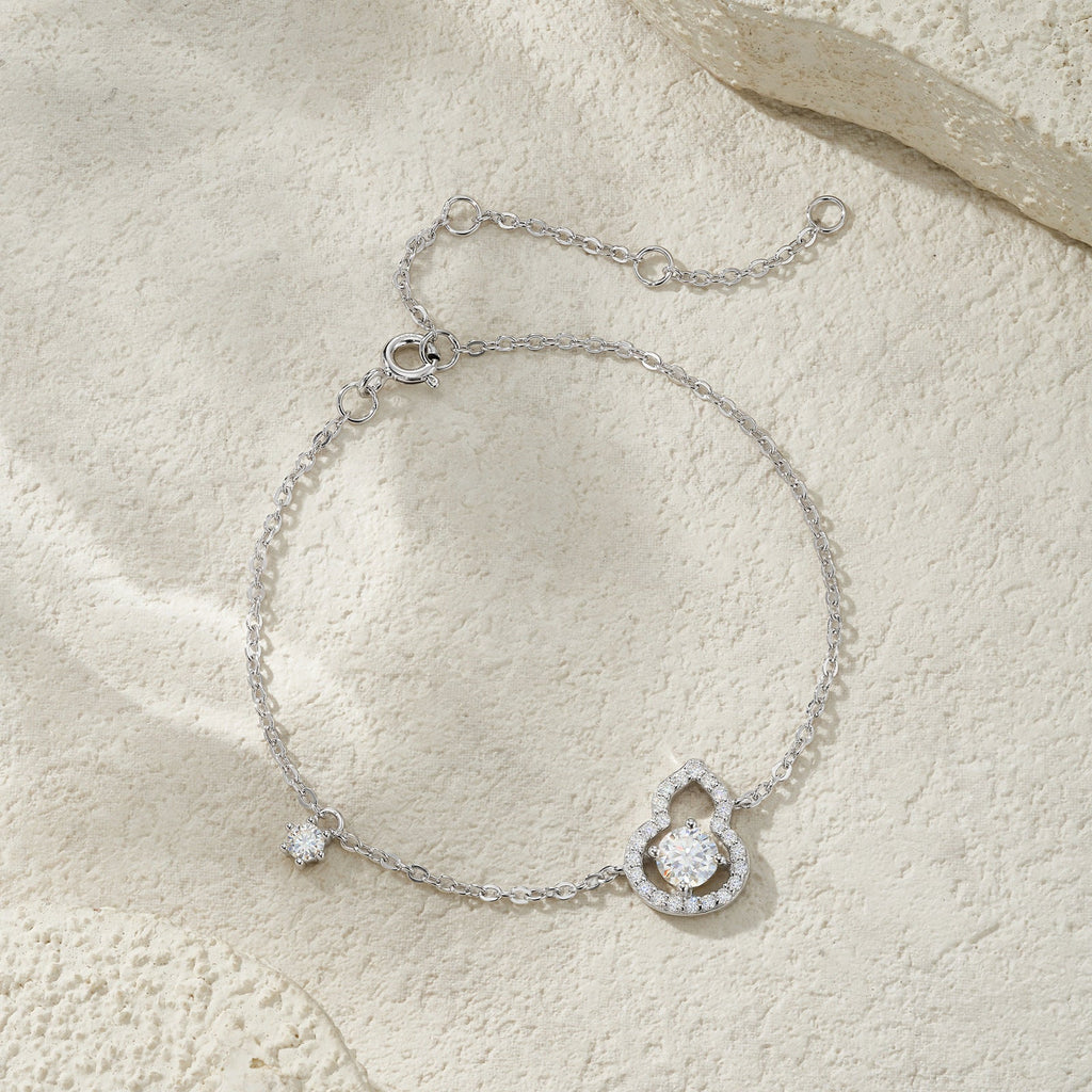 New Sterling Silver Gourd Bracelet For Women