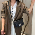Genuine Leather Women's Bag, Light Luxury New Style, High-end Feel Saddle Bag, Genuine Leather Shoulder Bag, Oil-wax Leather Crossbody Half-moon Bag