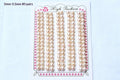 Half-hole Aurora-colored Natural Freshwater Flat-round White Pearls