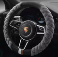 Cute Plush Winter Steering Wheel Cover 38cm