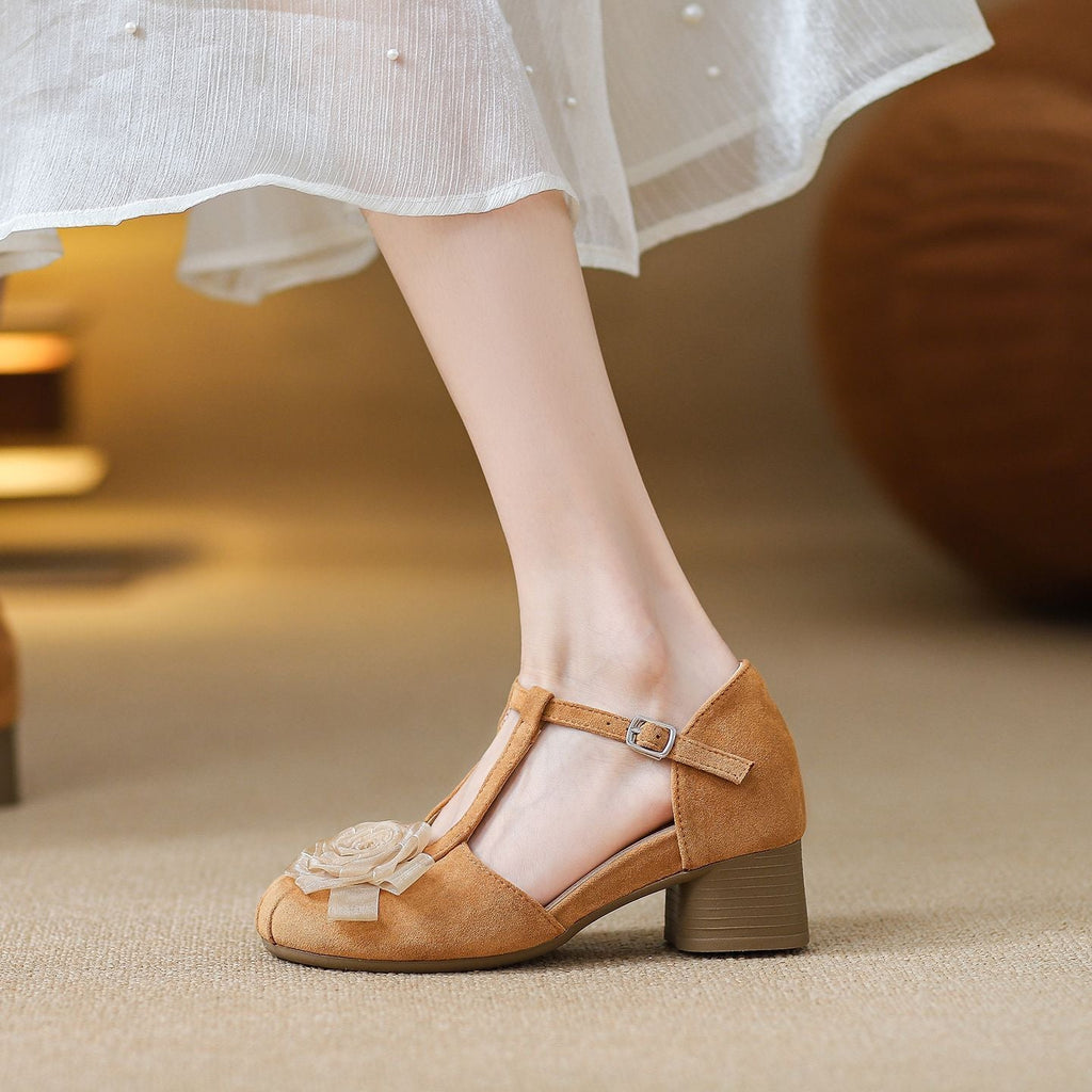 Summer Korean-style Trendy Block-heel Mary Jane Sandals