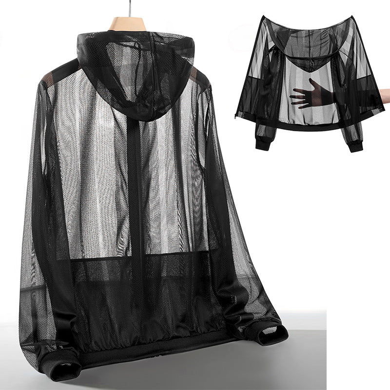 Mens Lightweight Breathable Outdoor Sun-Protective Jacket