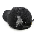 Men's And Women's Washed-out Holey Fashion Trend Baseball Caps Suitable For Outdoor And Street Hipsters To Wear Out. Retro And Unique Hats.