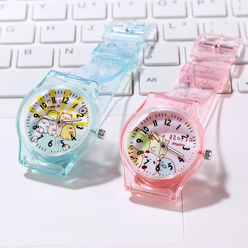 Transparent PVC Corner Creature Cartoon Childrens Watch