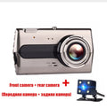 Zinc alloy driving recorder HD night vision Dual-lens double-record 4 inch 1080P reversing image