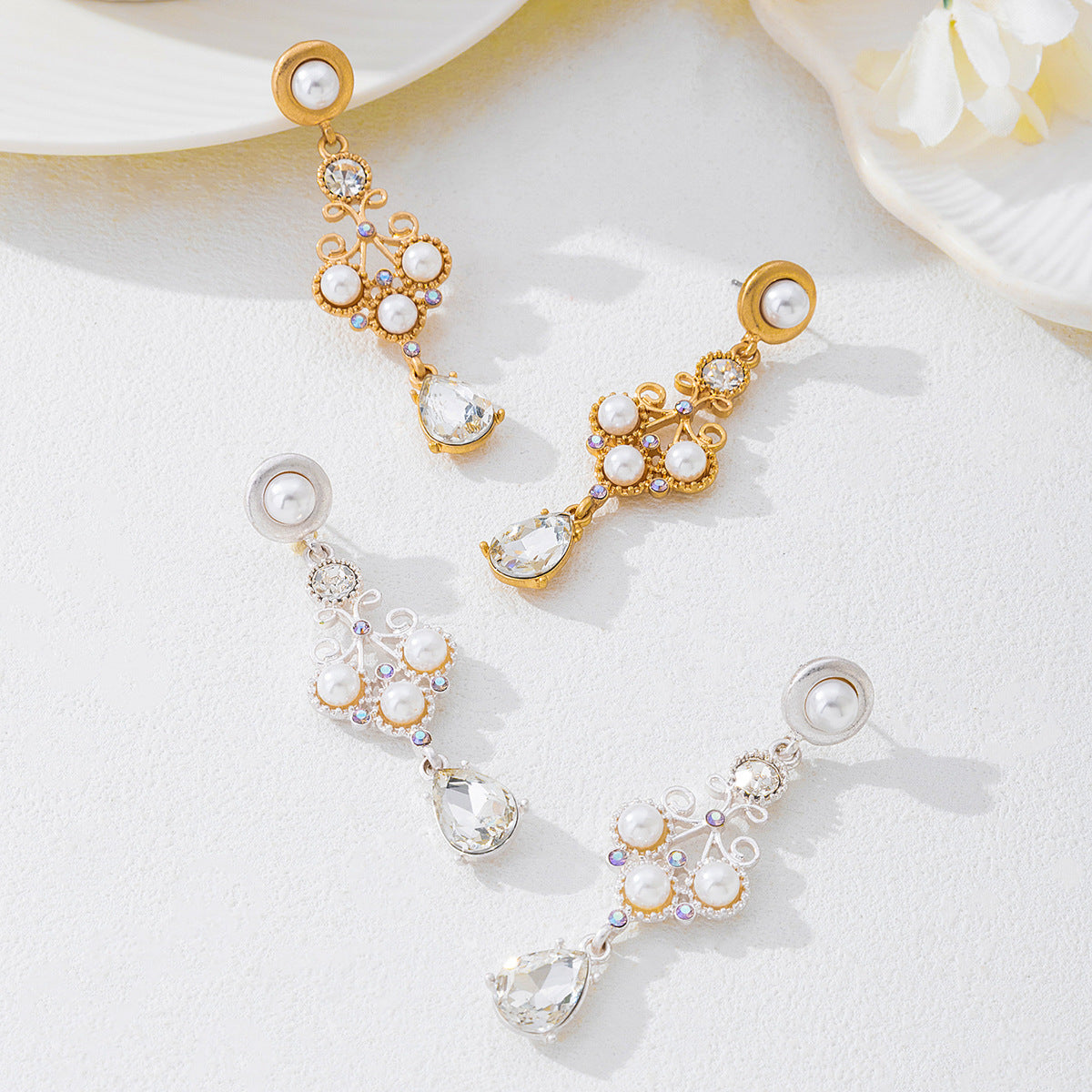 New Arrival Vintage Exquisite Drop Earrings For Women, Elegant High End Pearl Earrings, Versatile Temperament Fashion Hot Selling Jewelry