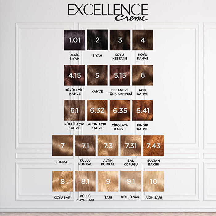 L'Oreal Paris Excellence Crème Hair Color Ash Blonde 9.1 - 100% Gray Coverage | Professional Care