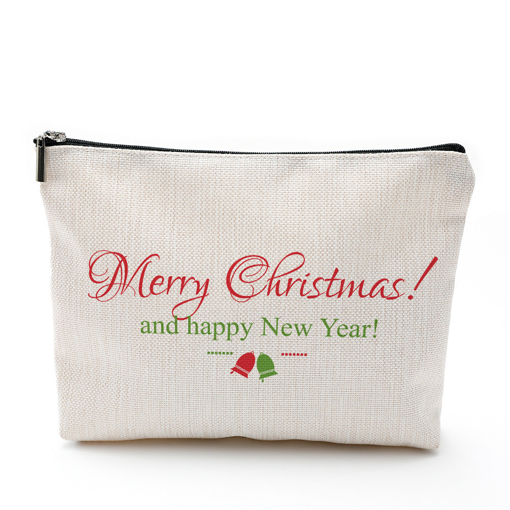 Cosmetic Bag Waterproof Cotton And Linen Zipper Bag Cosmetic Jewelry Storage Bag Travel Toiletry Storage Bag