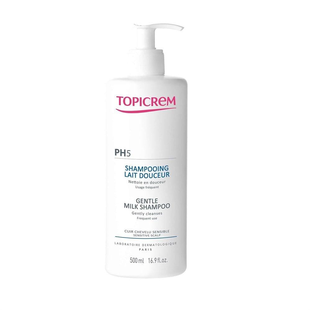 Topicrem Gentle Shampoo PH5 - 16.91 fl oz, Paraben-Free, For Sensitive Scalps & All Hair Types