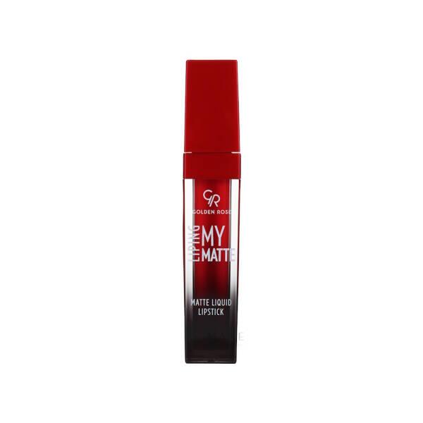 Golden Rose Matte Lipstick - Long Lasting Liquid Lip Color for Vibrant Look