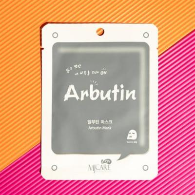 Mjcare Arbutin Face Mask 22g - Skin Tone Evening, Moisturizing & Brightening Sheet Mask for All Skin Types