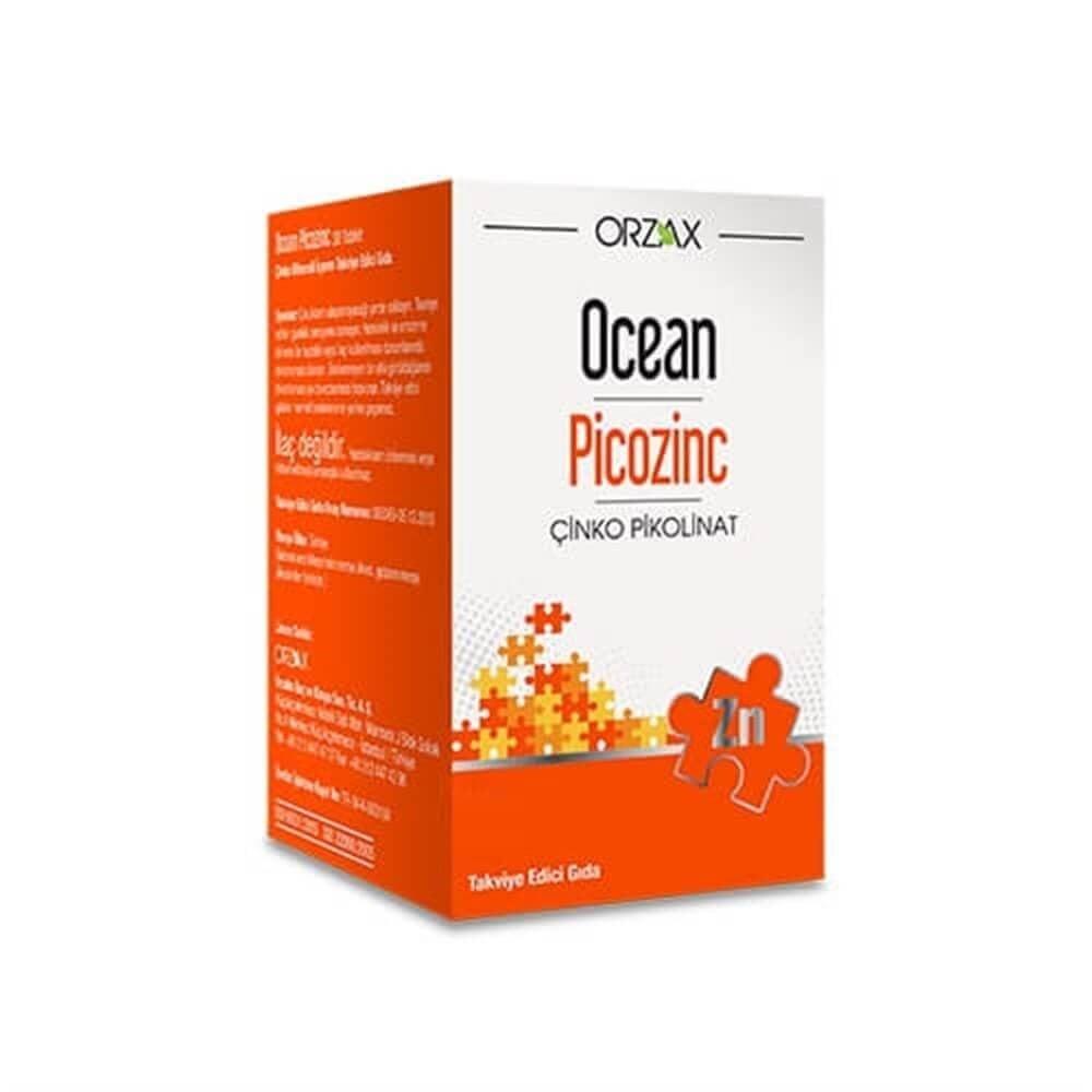 Ocean Zinc Supplement - Boosts Immune System with Zinc Picolinate - 30+15 Tablets