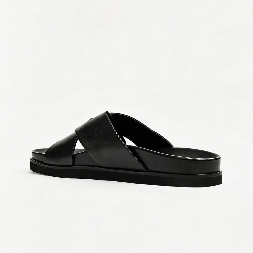 Men's Summer Breathable Cross-style Casual Fashionable Open-toe Slippers