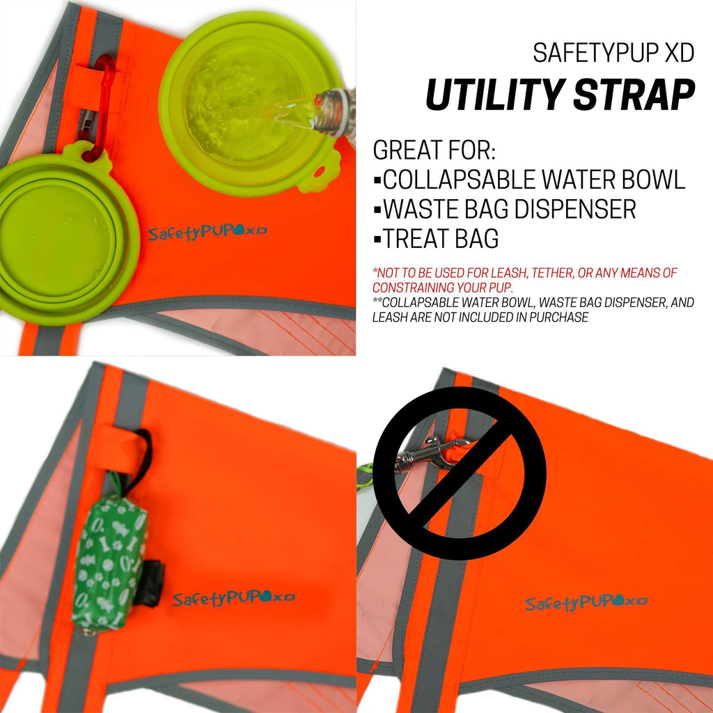 Lightweight Dog Vest Mid-Back Coverage 24 in Chest x 17 in Neck Orange