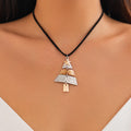 Christmas Tree Necklace and Earrings Set