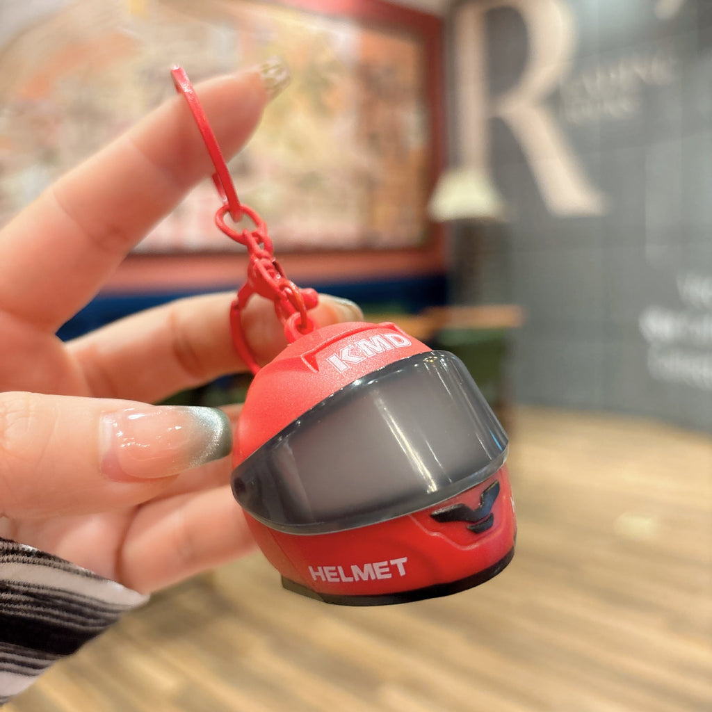 Creative Illuminated Helmet-shaped Keychain