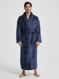 European And American-style Flannel Men's House Robe