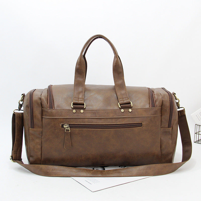 Mens Large-Capacity Vintage Duffel Gym Bag