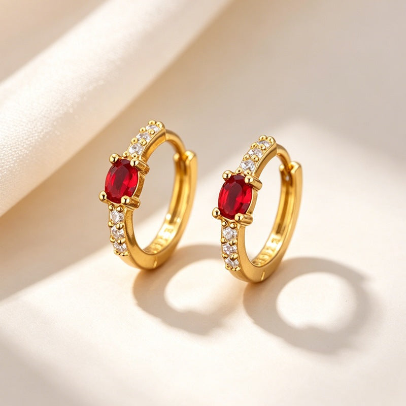 Zircon-Inlaid Earrings For Women