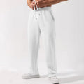 Male Solid Color Elastic-waist Drawstring Sweatpants