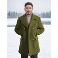 Men's Long-Sleeve British-Style Fashionable Wool Coat