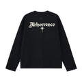 High-end Top American High-street Letter-embroidered Long-sleeve T-shirt For Men