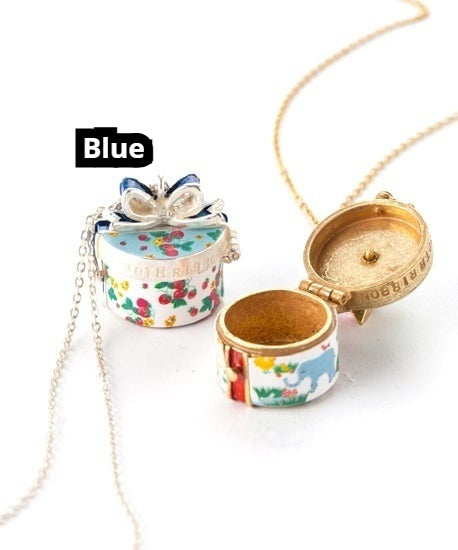 Retro Openable Gift Box Necklace