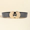 Women's Glittering Pearls Elastic Waist Belt