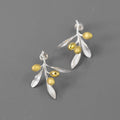 Love's Taste Silver Olive Branch Studs
