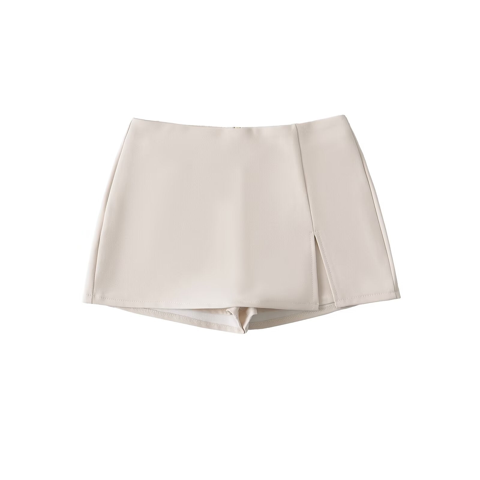 High-waisted Figure-flattering A-line Skirt With A Stylish Slit