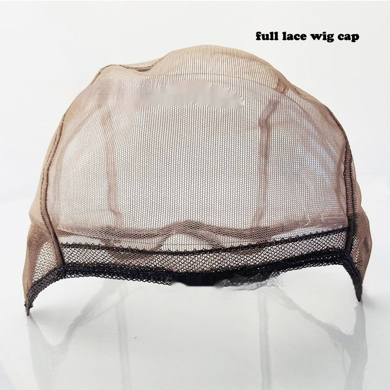 Hand-crocheted Wig Cap With Mesh Base