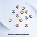S925 Sterling Silver Adjustable Silicone Ball Plunger Beads