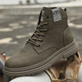 Short Men's Genuine Leather British Casual Shoes