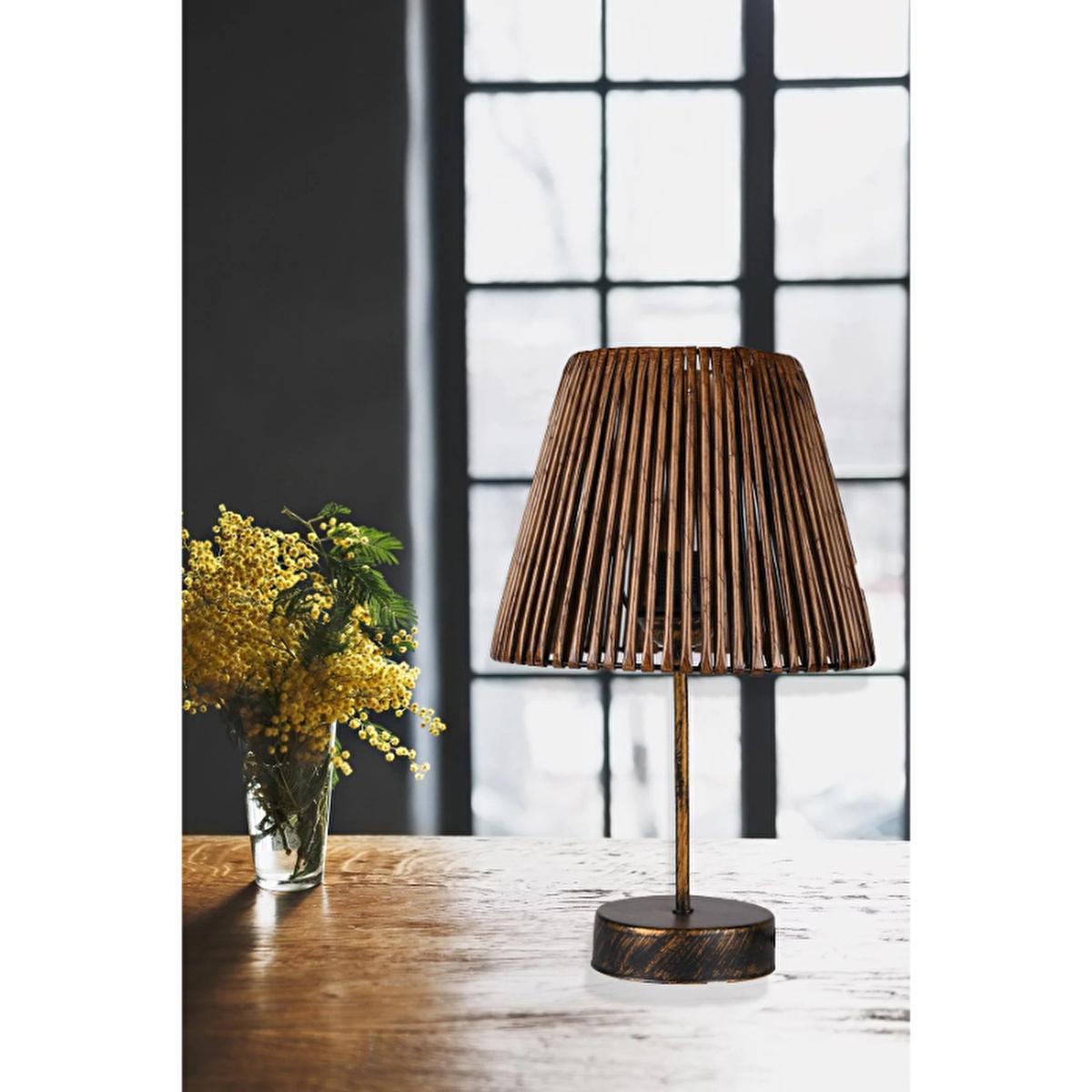 HMY Design Faune Eskitme Abajur Table Lamp with E27 Socket - Adjustable Interior Lighting, CE Certified