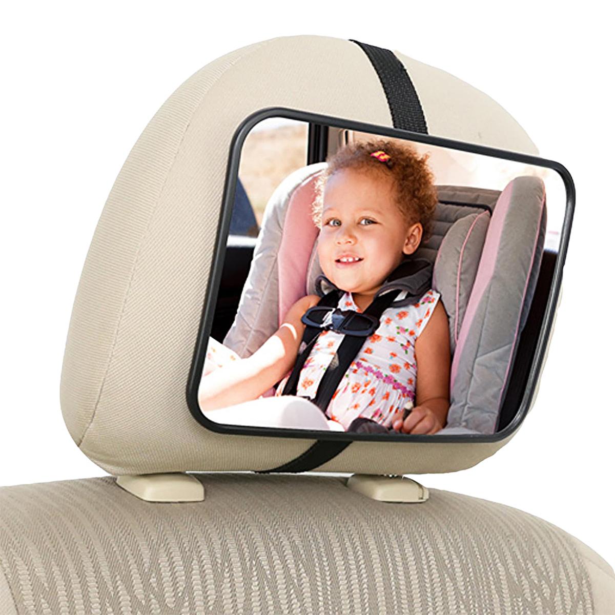 Babyjem Baby Car Mirror - Shatter-Resistant Acrylic Glass, Adjustable Strap for Safe Rear Seat Visibility