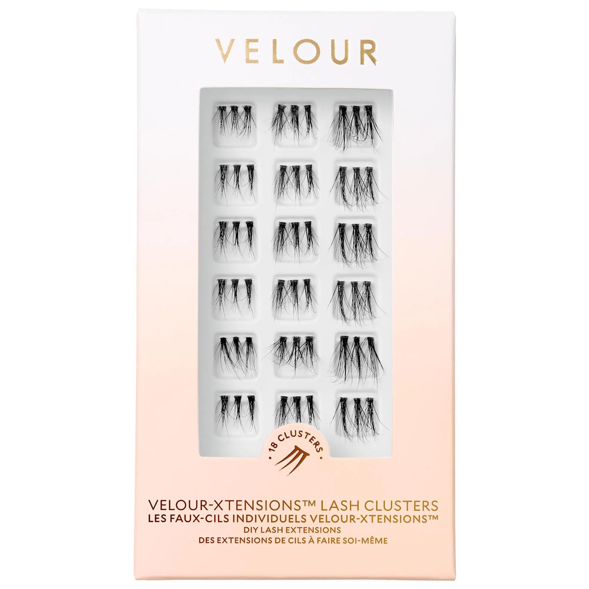 Velour-Xtensions False Lash Clusters - Customizable, Vegan, Cruelty-Free Lashes