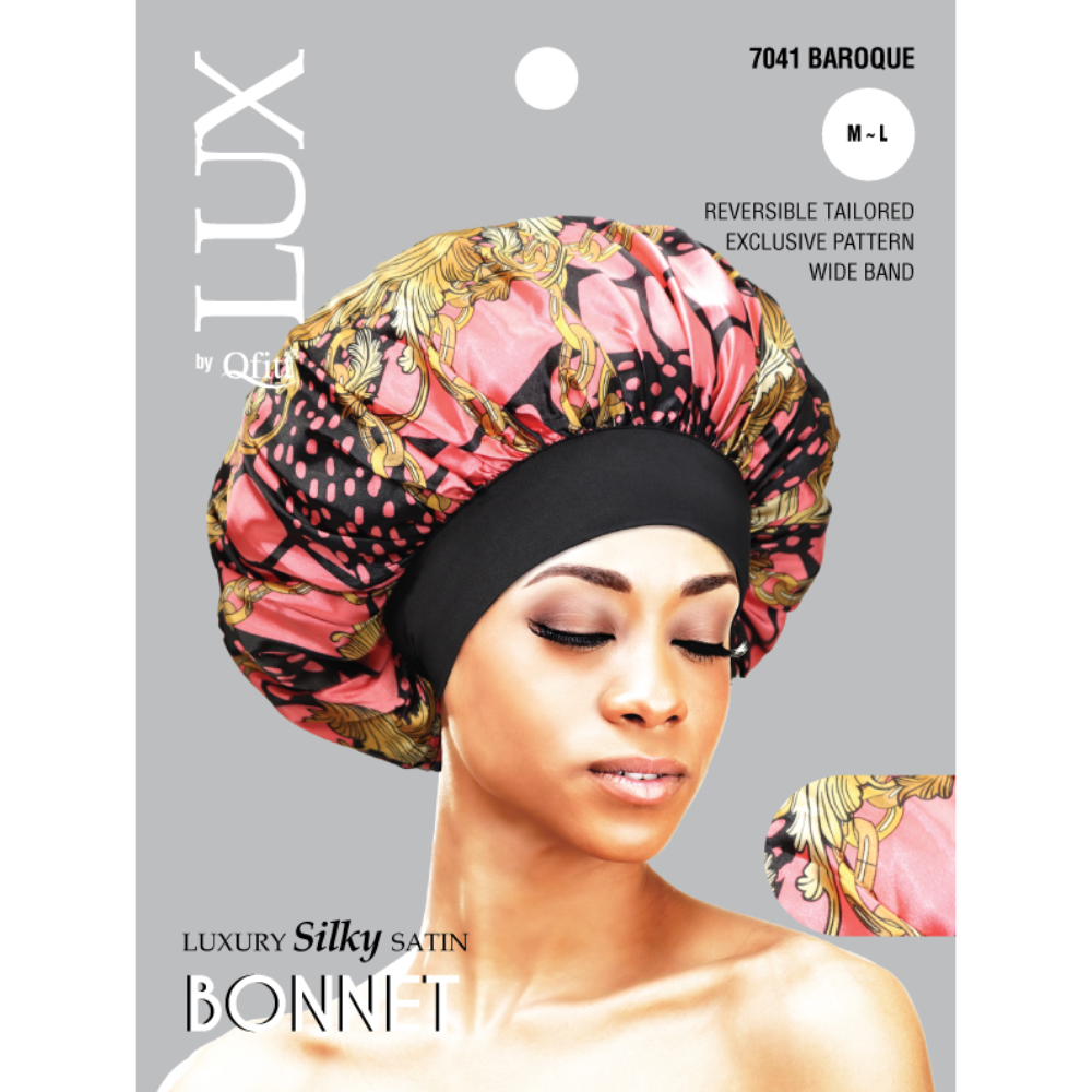 Lux by Qfitt Luxury Silky Satin Bonnet (7022)