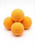 Bath Bombs Gift Set 4 Pack Orange Large 8 oz Fizzy Moisturizing Spa Bath Bombs Relaxing Aromas Gift Ready