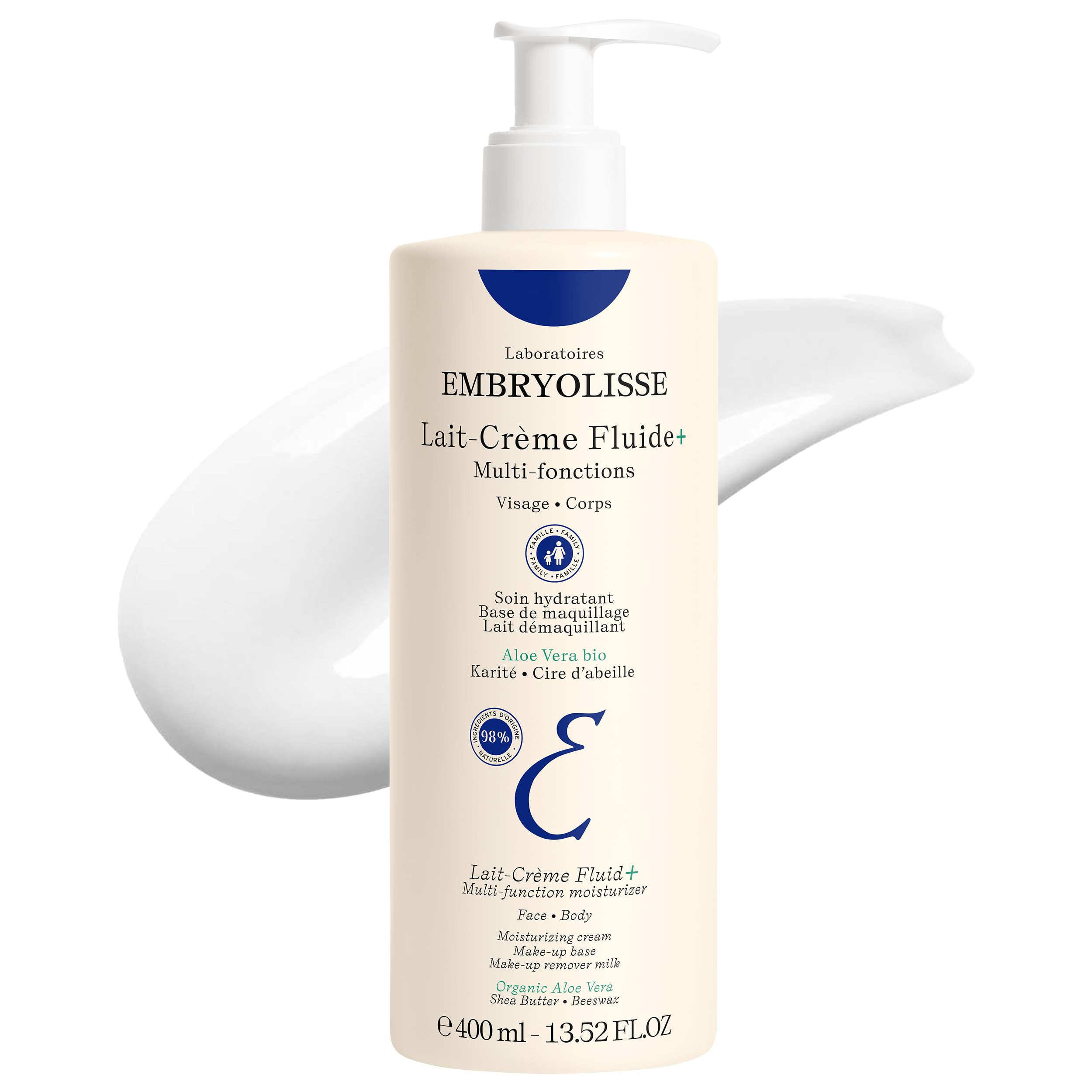 Embryolisse Lait Creme Fluide Moisturizing Cream - 400ml Hydrating Skincare for Sensitive Skin