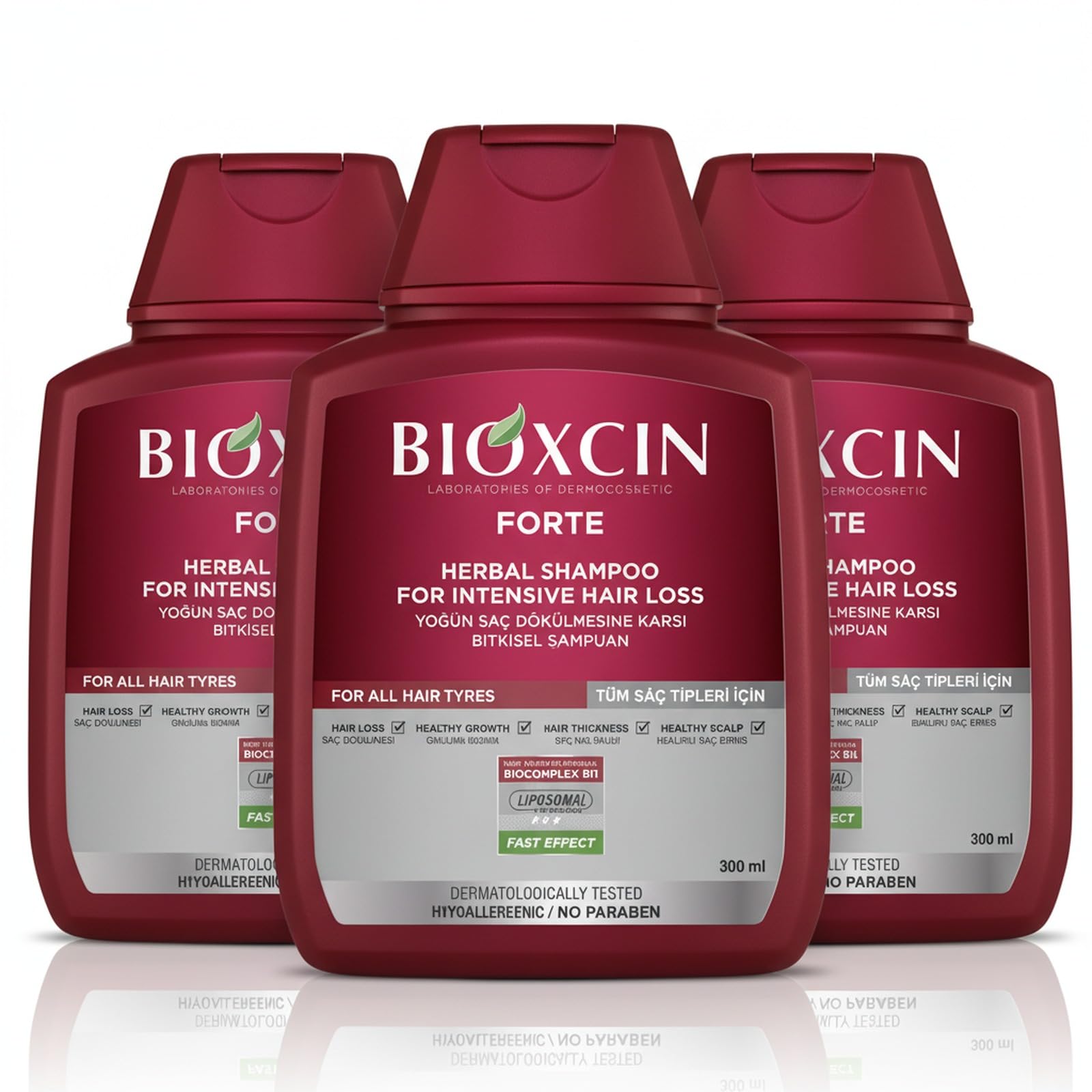 Bioxcin Forte Shampoo - 3 For 2 Deal | 8x Intense Formula