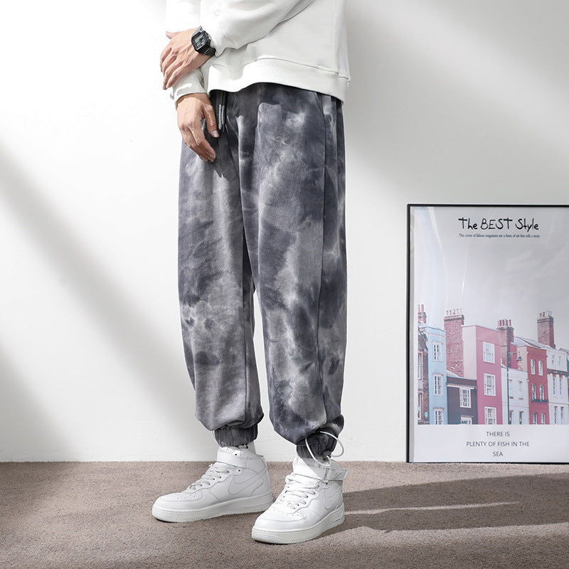 Men's Elastic Waist Drawstring Ankle Sweatpants
