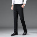 Mens Slim-fit Ice-silk Casual Pants