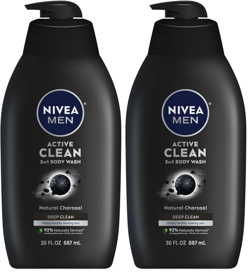 NIVEA Men Deep Dimension Shaving Gel 200ml - With Active Charcoal
