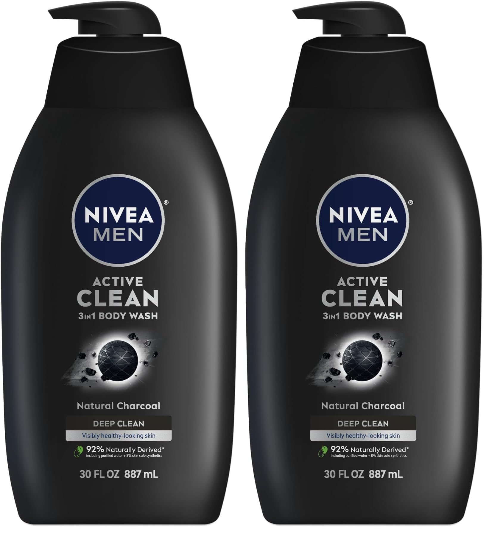 NIVEA Men Deep Dimension Shaving Gel 200ml - With Active Charcoal